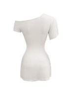 Milky Off Shoulder Dress