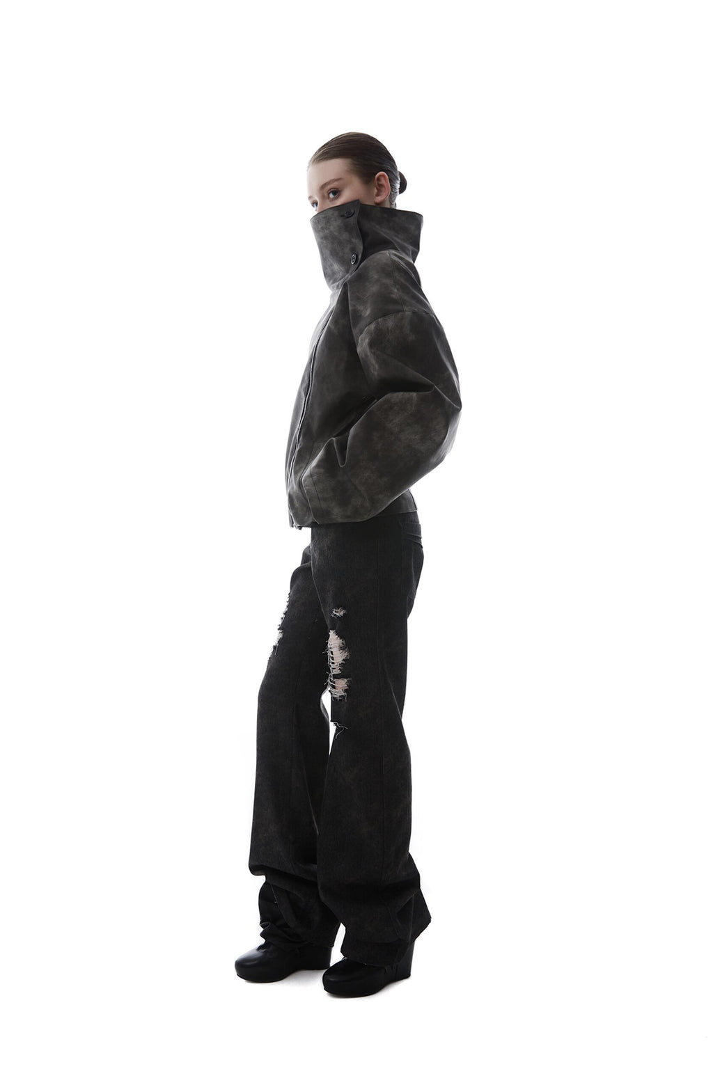 Washed Leather Jacket