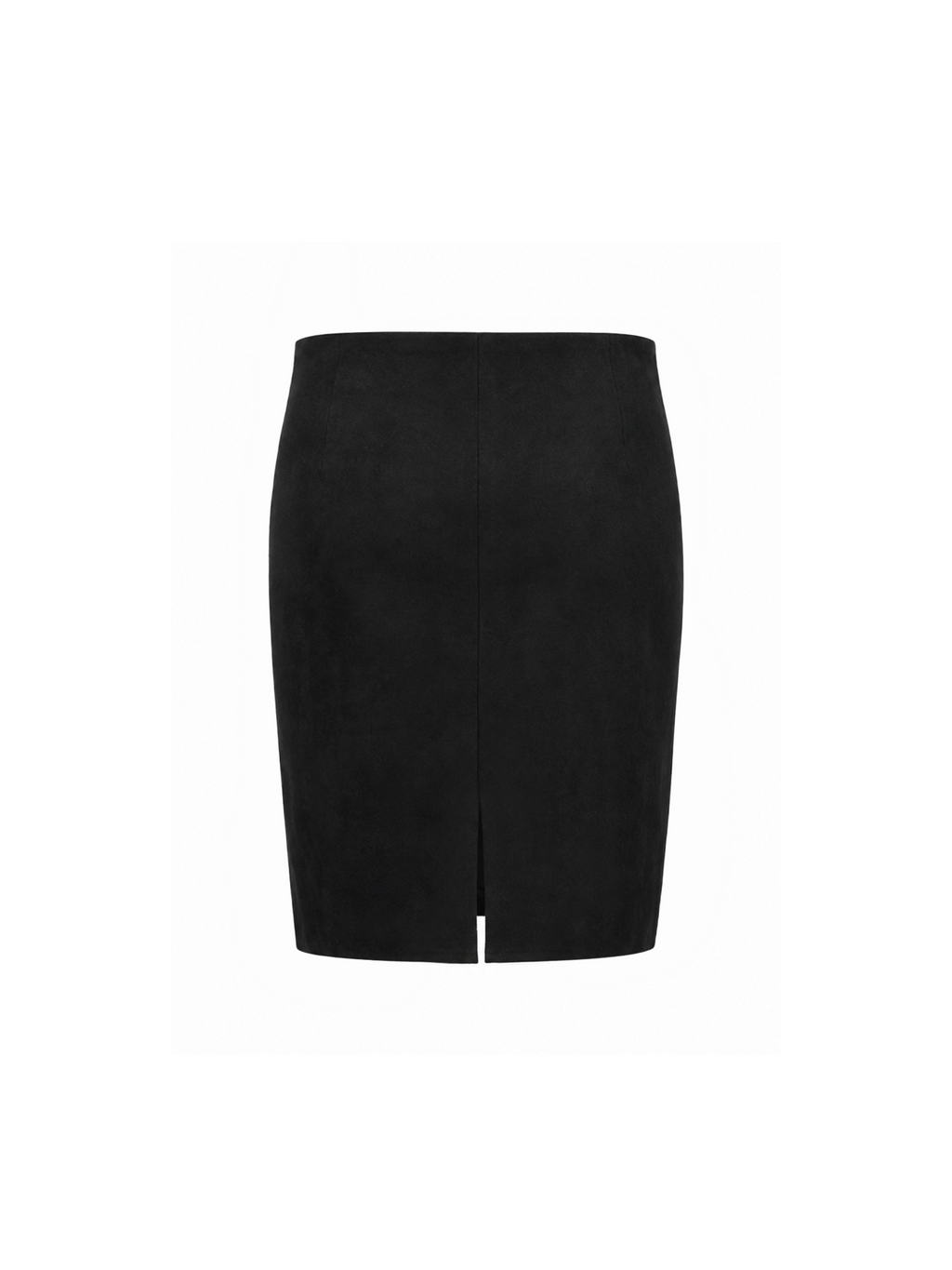 Suede mini skirt