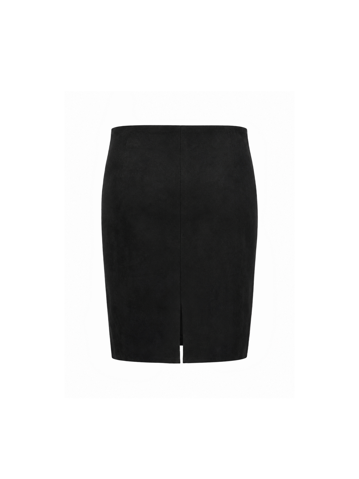 Suede mini skirt