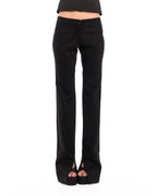 Suede low rise pants