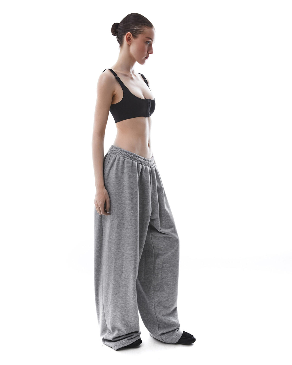 Gray Wide Pants V2