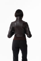 Brown Slim Leather Jacket