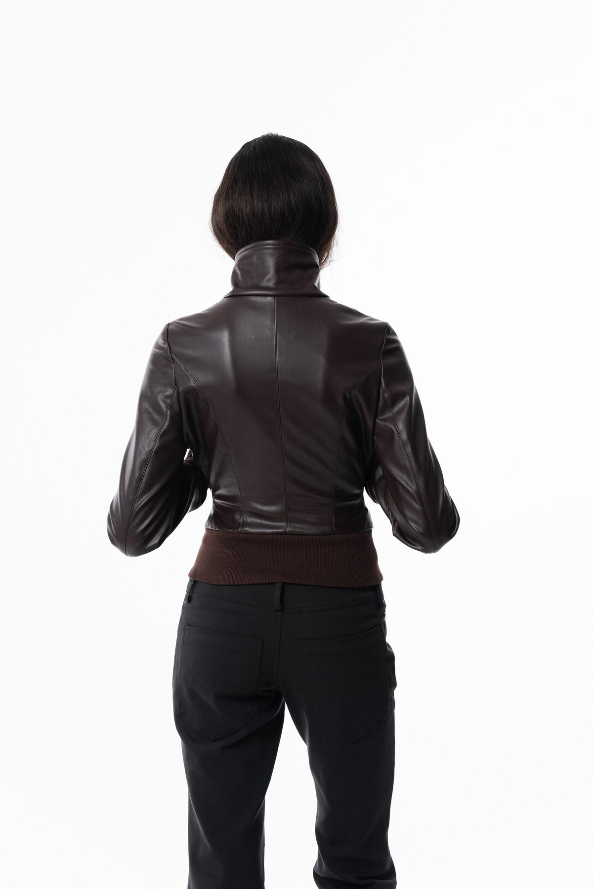 Brown Slim Leather Jacket