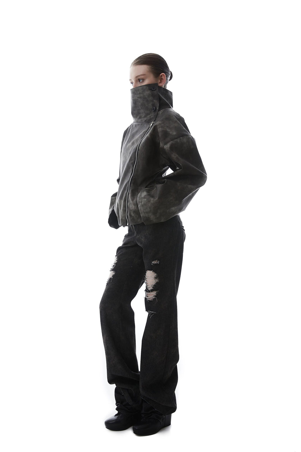 Washed Leather Jacket