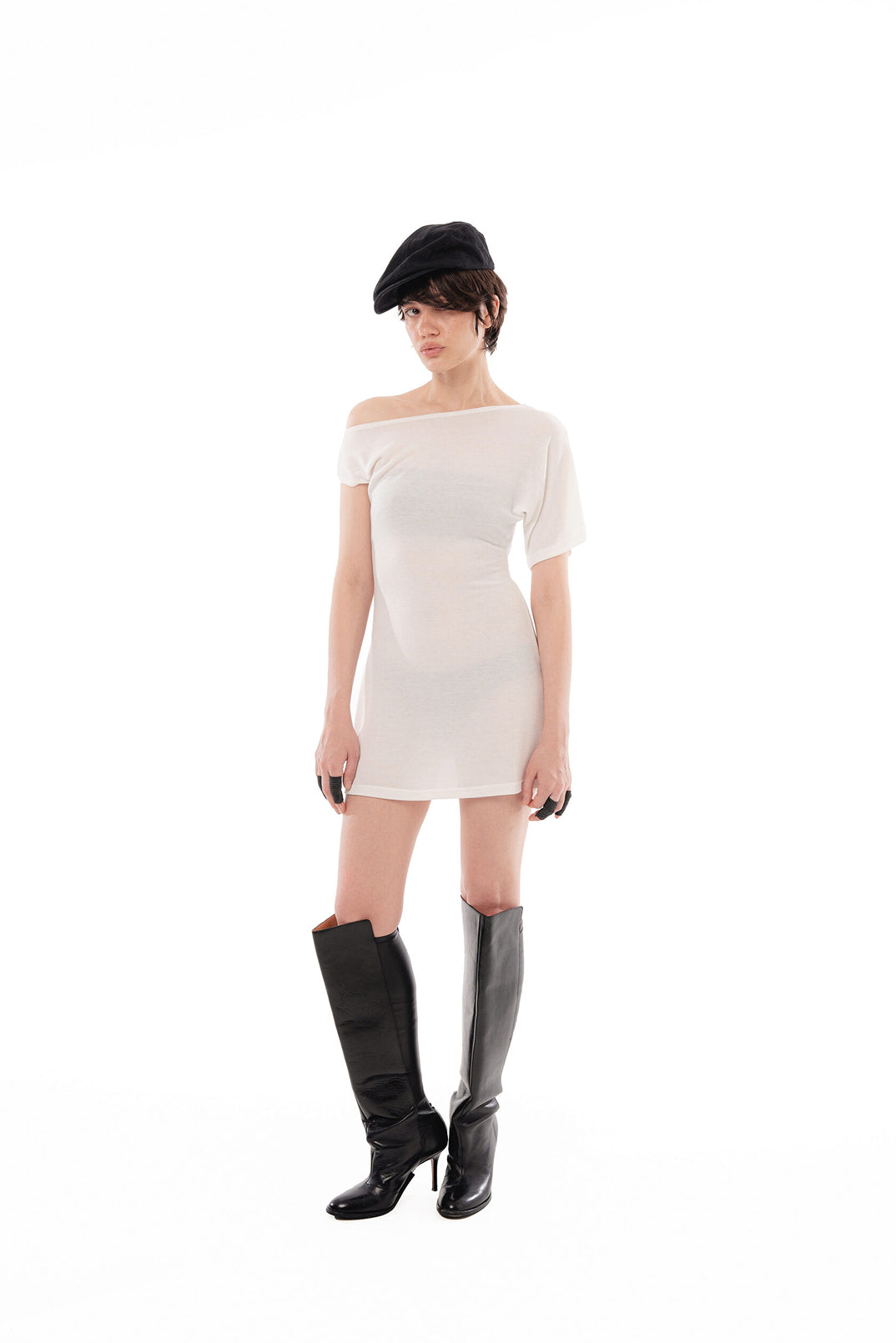 Milky Off Shoulder Dress