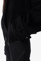 Black High collar coat