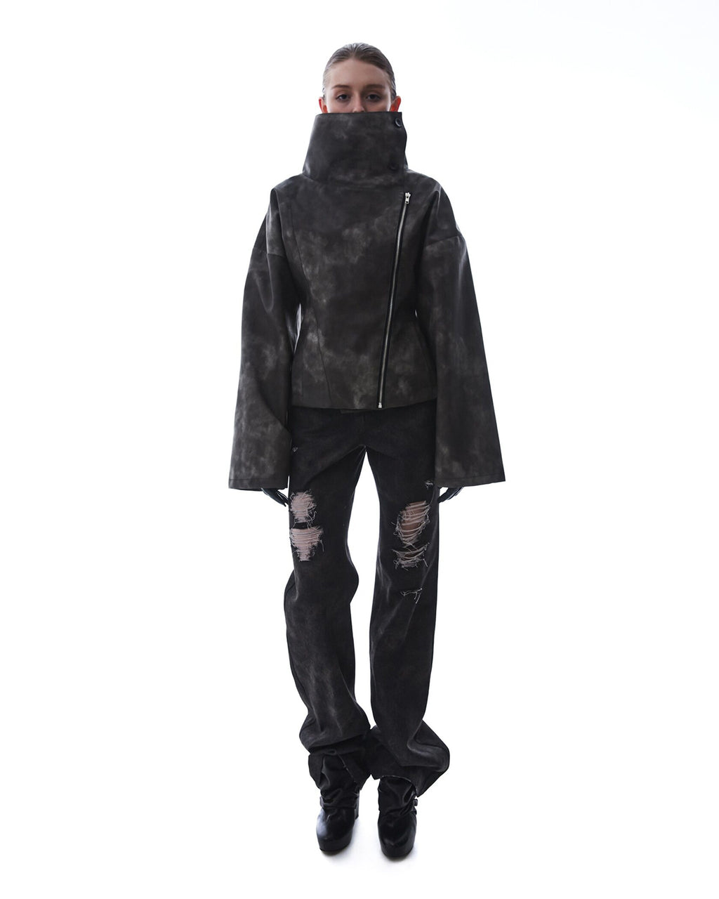 Washed Leather Jacket