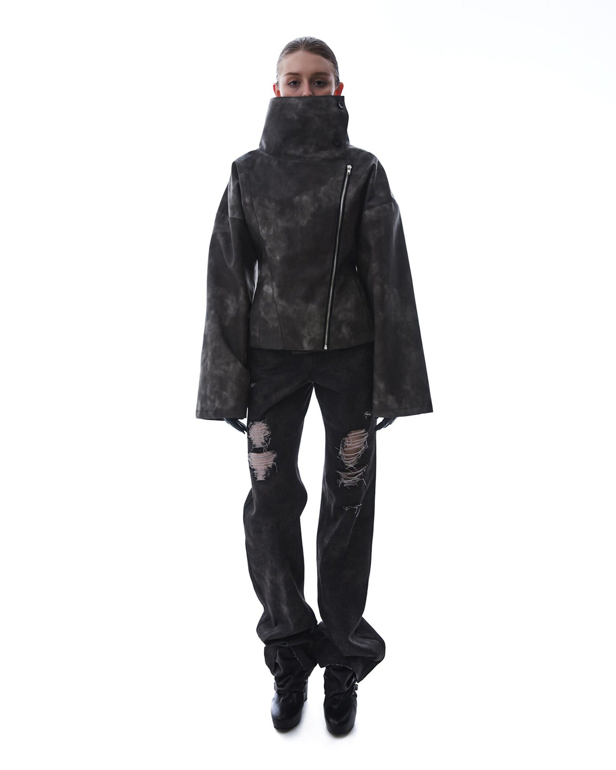 Washed Leather Jacket