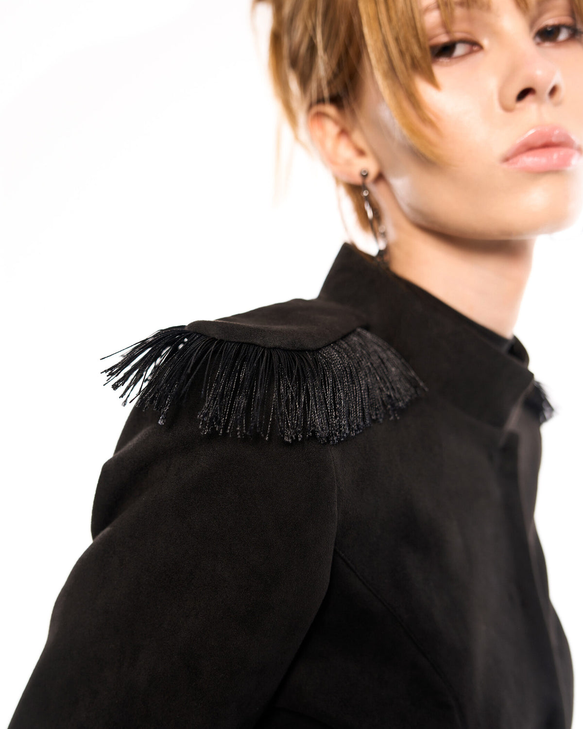 Fringe slim jacket