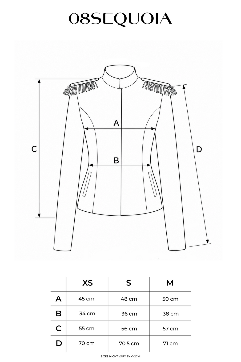 Fringe slim jacket