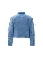 Washed denim jacket