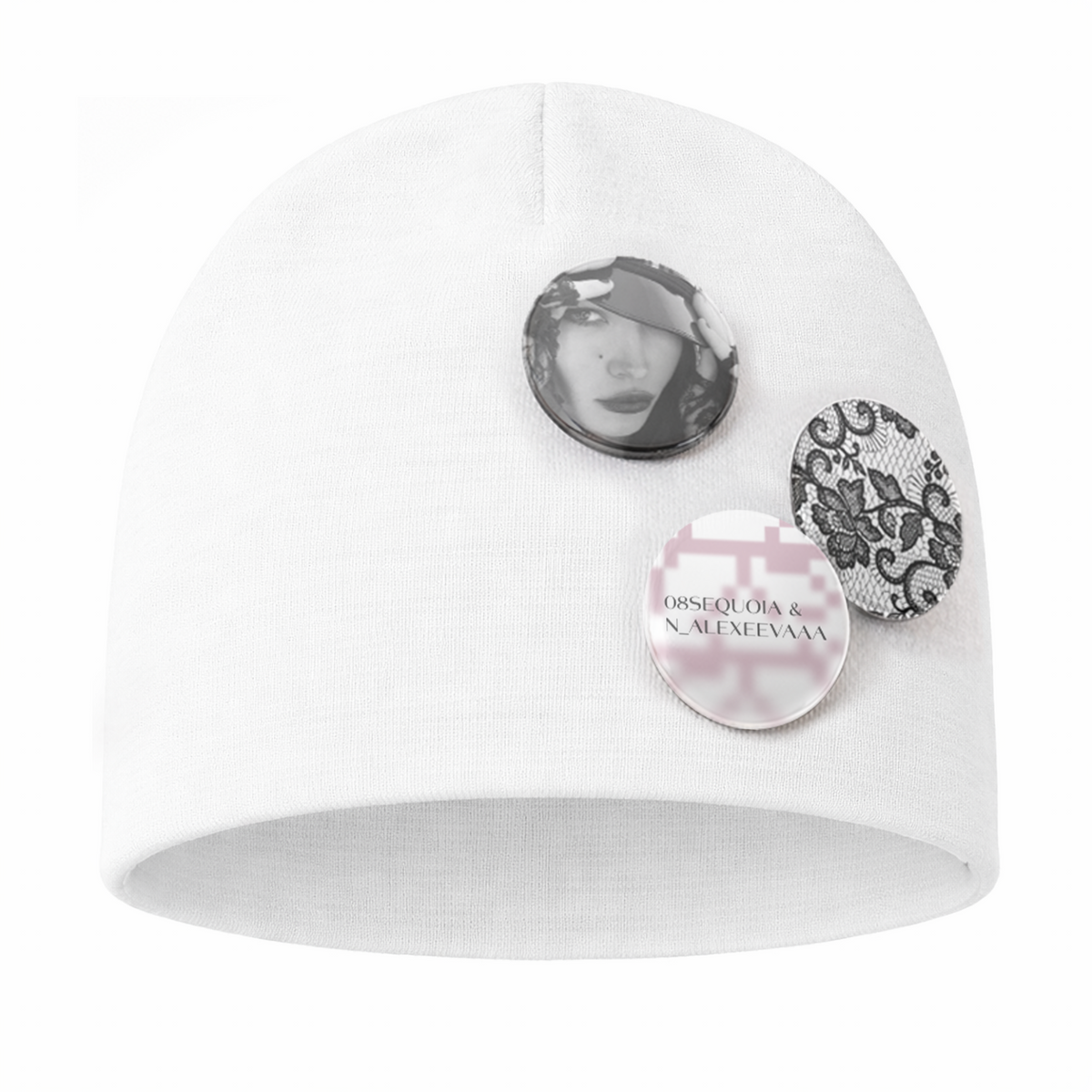 Lace pin beanie × N_ALEXEEVAAA