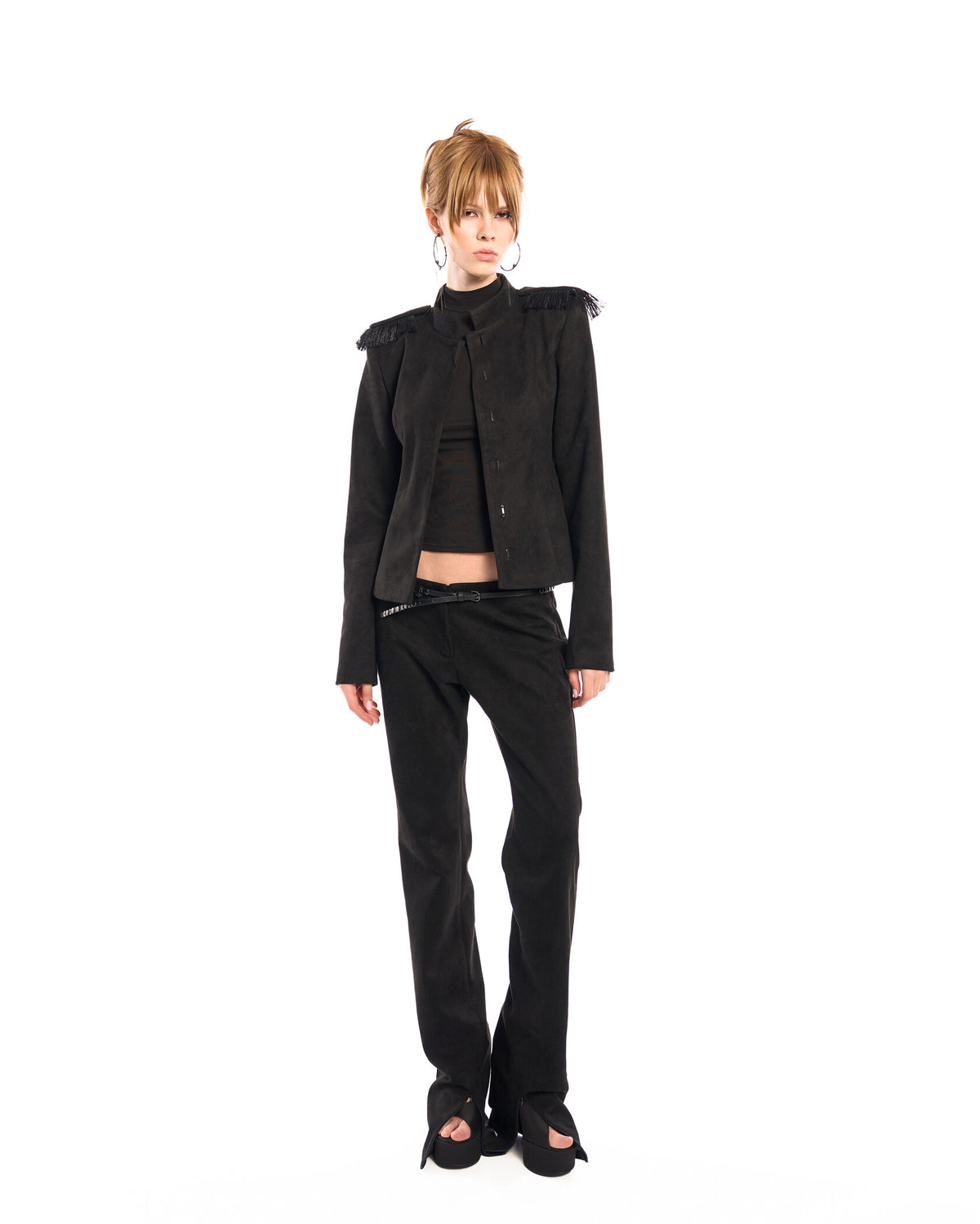 Fringe slim jacket